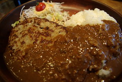 カリーバーグディッシュ（300g）＠びっくりドンキー / Curry hamburg steak dish  (by detch*)
