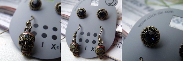 2 pairs of earings from Six