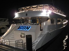 Our party was on the Icon, a 120-ft. yacht. (12/03/2007)