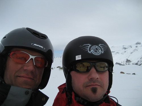 Ski heil auf dem Corvatsch