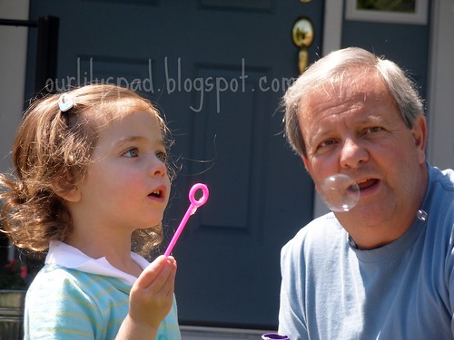 Bubbles with Grandpa