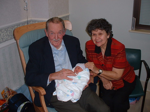 Zach with Grandma Grandpa