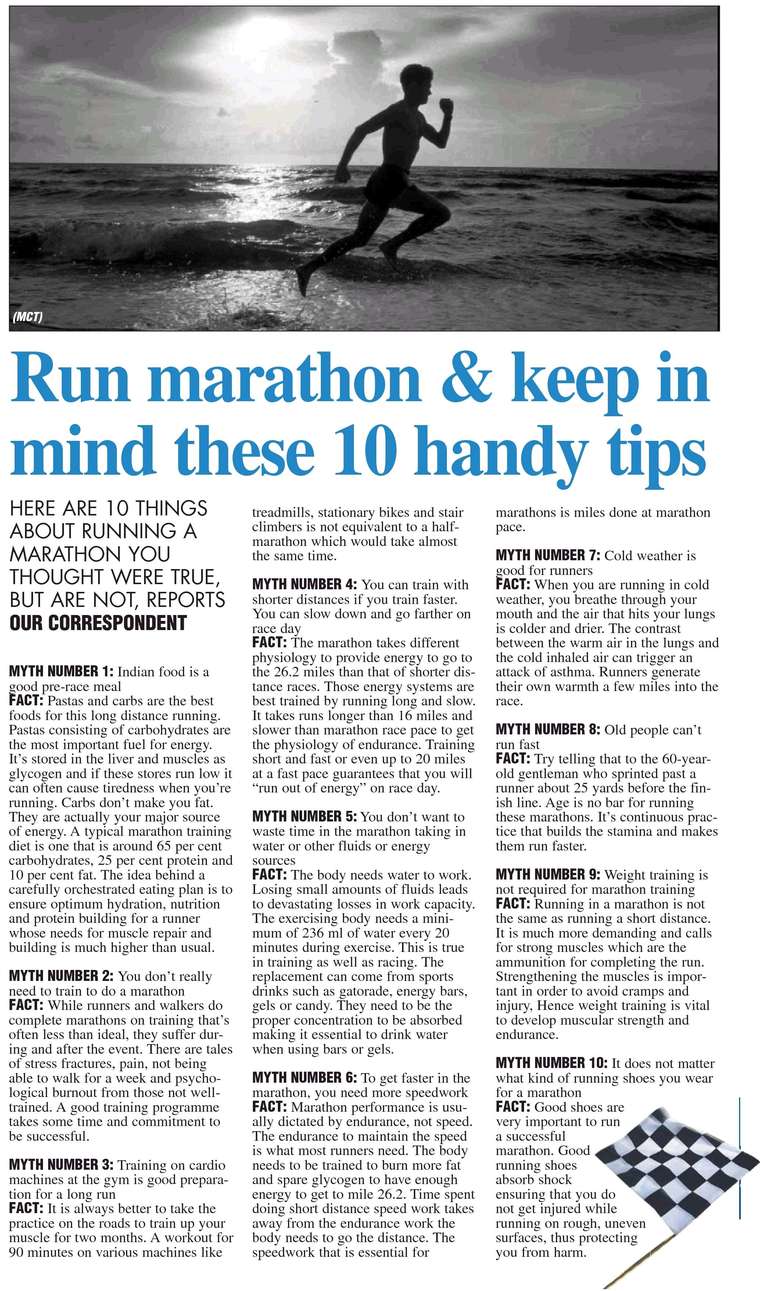 Marathon Running Tips for the beginners