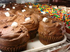 S'mores Cupcakes at Crumbs, 8th St., NYC