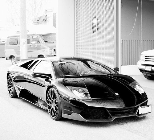 Spotting Black Lamborghini LP640 w Premier 4509 SV kit
