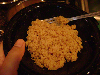 couscous for tepary beans