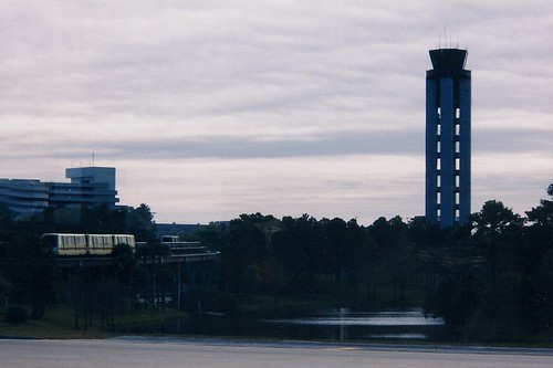 MCO tower and automated tramway