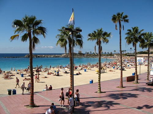 Una playa de Canarias
