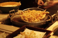 freshly cooked tempura