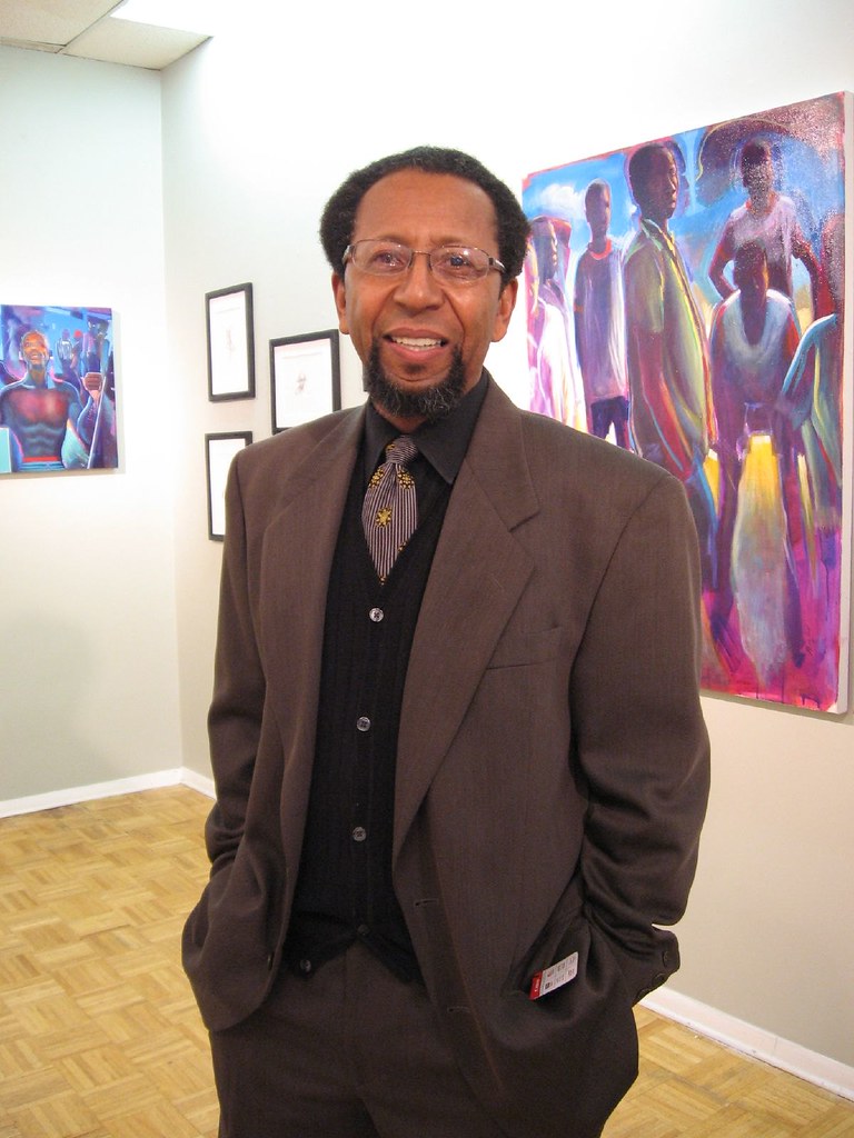 James Dupree in his gallery