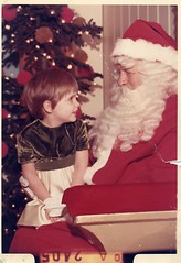 My Santa picture, age 3