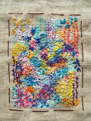 flower garden embroidery by Carina