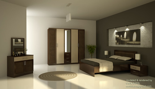 Selena - Bedroom Furniture Rendering
