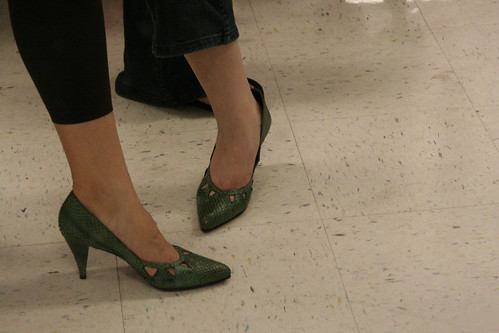 Green Snakeskin Shoes