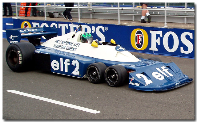 Ex Ronnie Peterson Tyrrell P34 six wheeler F1 Thoroughbred Grand Prix Championship F1 Silverstone 2005