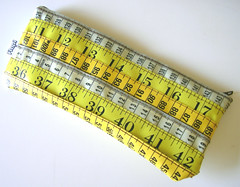 Yellow and Brown Measuring Tape Case