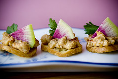 Chickpea Radish Hors d'Oeuvres