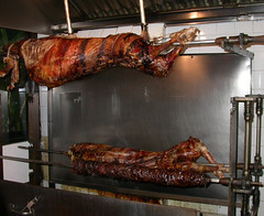 Lambs on a spit