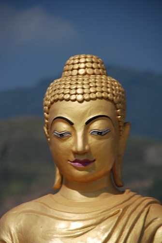 Buddha statue in Thachilek, Myanmar