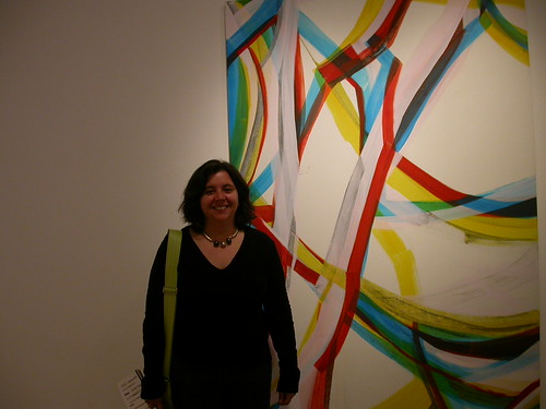 Rosanna Bruno with her painting