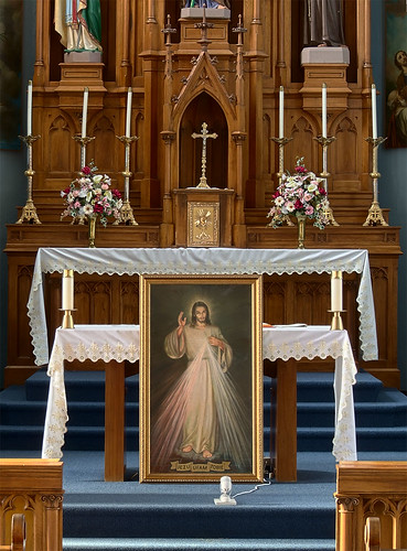 Saint Joseph Roman Catholic Church, in Chenoa, Illinois, USA - Divine Mercy.jpg