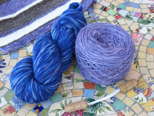 Hand Dyed Yarn Swap package
