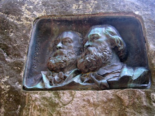 A permanent reminder in Barbzon of Jean-François Millet and Théodore Rousseau, the founders of the Barbizon School of Artists. Photo: fayehuang