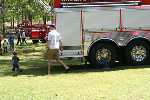 Visiting the Tractor and Fire Truck Show