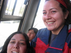 On Ecovia (bumpy bus) in Quito