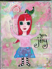 Joy - mixed media painting