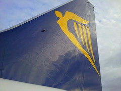 Ryanair plane tail