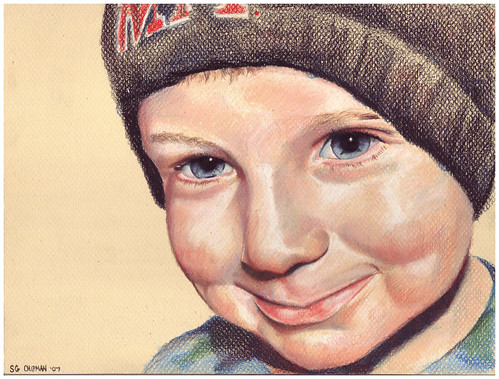 Colored pencil drawing entitled Brian
