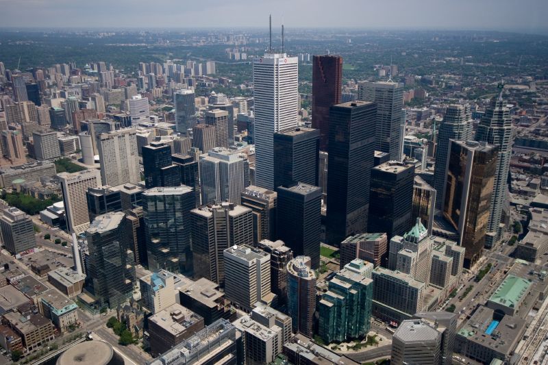 Downtown Toronto from The CN Tower