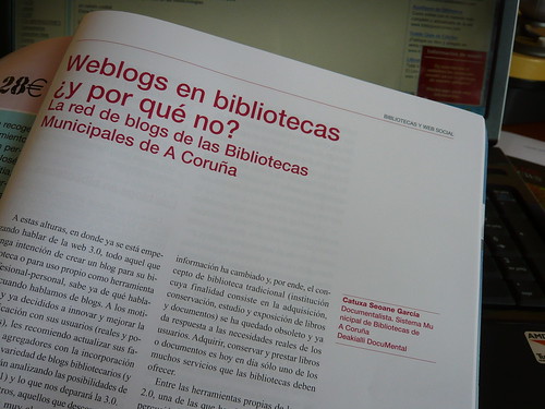 Weblogs en bibliotecas ¿y por qué no? La red de blog de las Bibliotecas Municipales de A Coruña