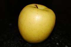 Green golden apple