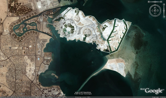 google maps qatar. For the Google Earth fans a screenshot from the Pearl Qatar for oure next 