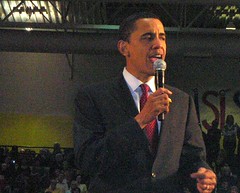 Obama in Santa Fe in January. Photo by Anton Terrell