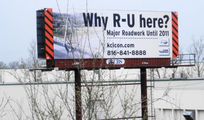Missouri DOT billboard about roadwork (cropped)