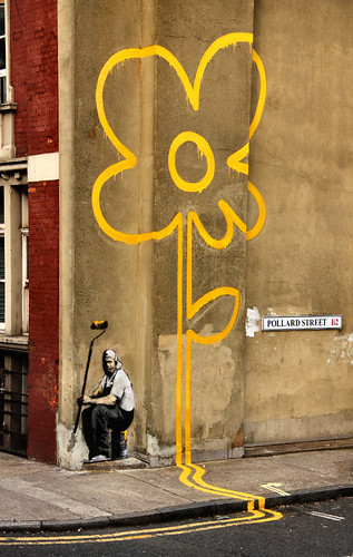 banksy graffiti flower. quot;Banksy#39;s Flowerquot;. EXPLORED!