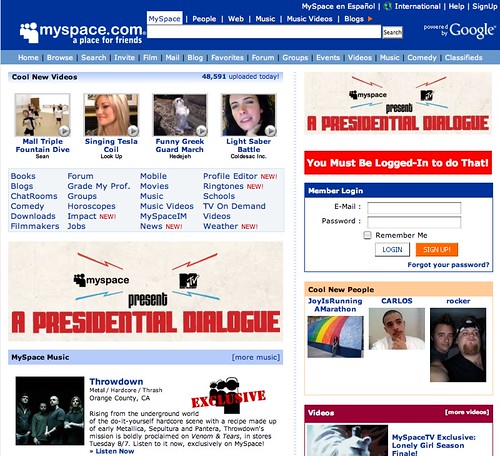 Fake MySpace Site