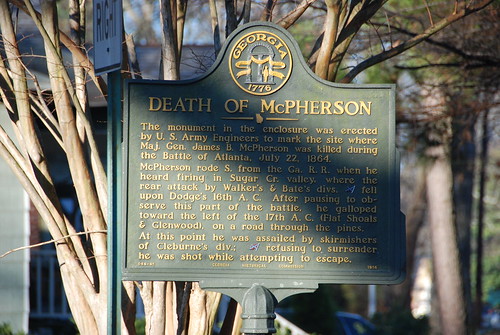 Death of McPherson - McPherson Monument