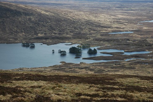 Loch Ossian from the slopes of Beinn na Lap