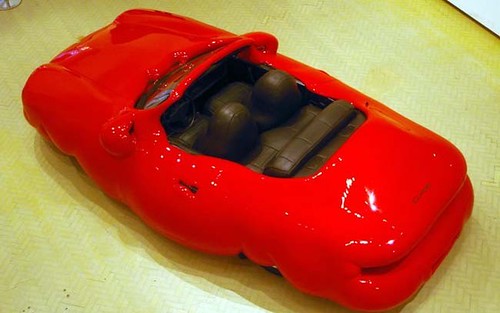 An inflatable Porsche!