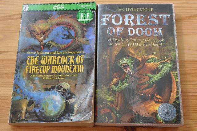Fighting Fantasy game-books.