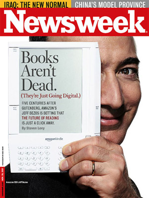 Newsweek cover: Books aren't dead, they're just going digital