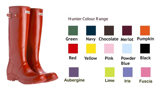 hunter colour-range boots