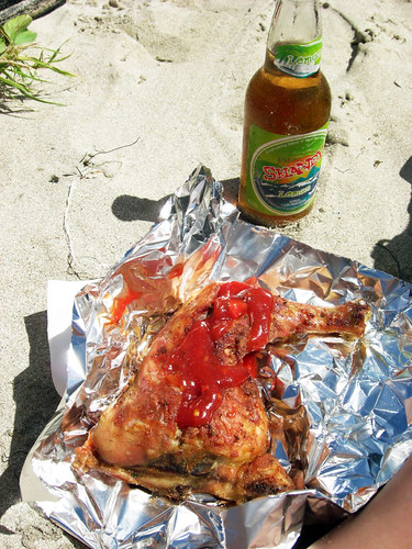 grilled chicken @ anse des sables