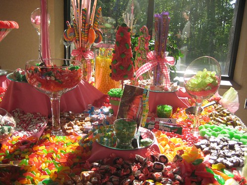 ideas for candy tables at weddings