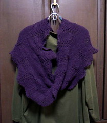 Feather and Fan Moebius Shawl