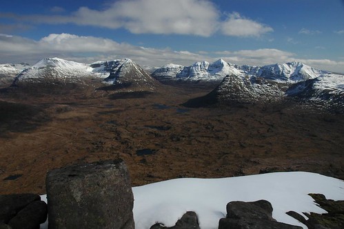 The Northern slopes of the Torridon hills from Beinn an Eoin